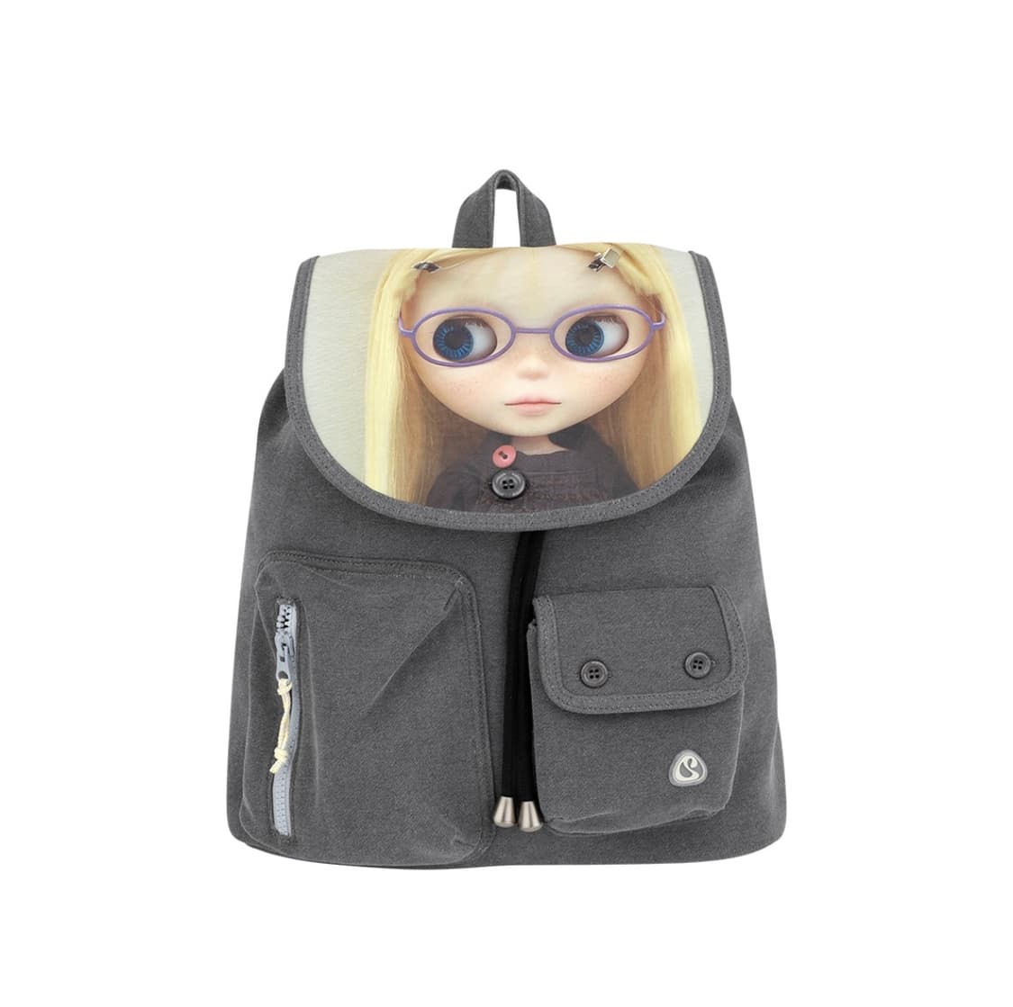 코이세이오 브라이스 돌 피그먼트 다이드 백팩 차콜 미개봉 판매 상품이미지1