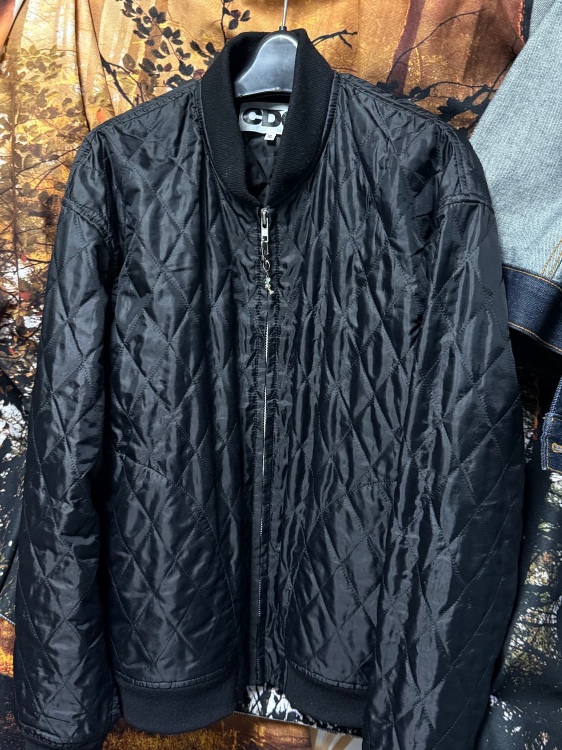 꼼데가르송 cdg 퀼팅 스태프 블루종 XL 상품이미지6