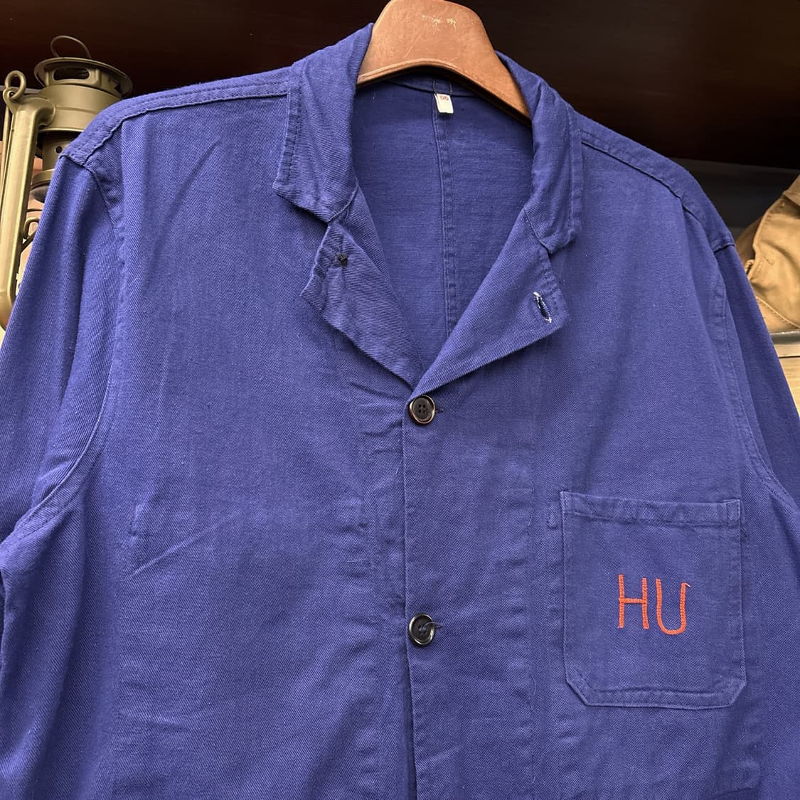 70~80s 오리지널 프렌치 워크자켓 4버튼 유니온 자수 N811 상품이미지3