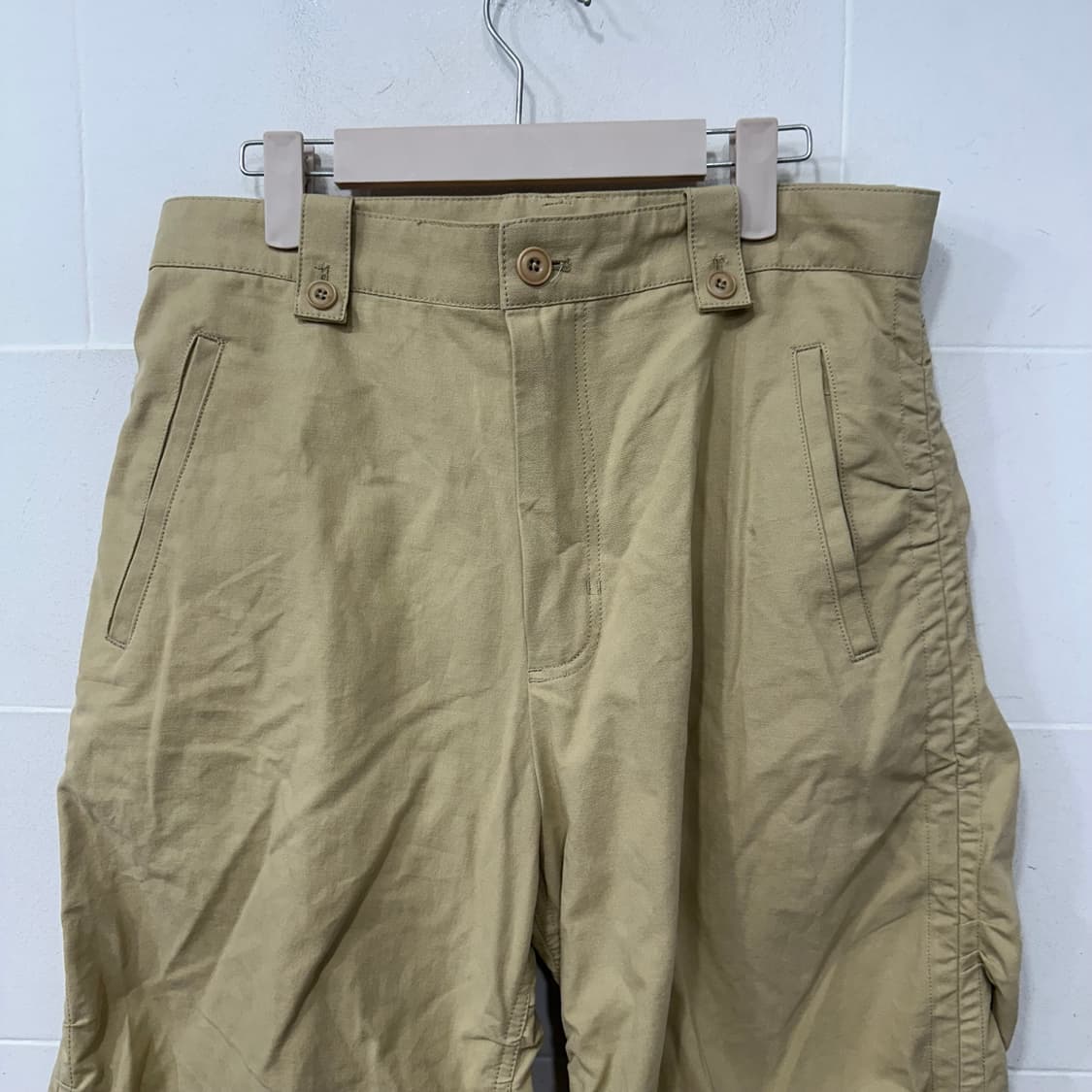 쿠어 셔링 컴벳 트라우져 베이지팬츠 상품이미지2