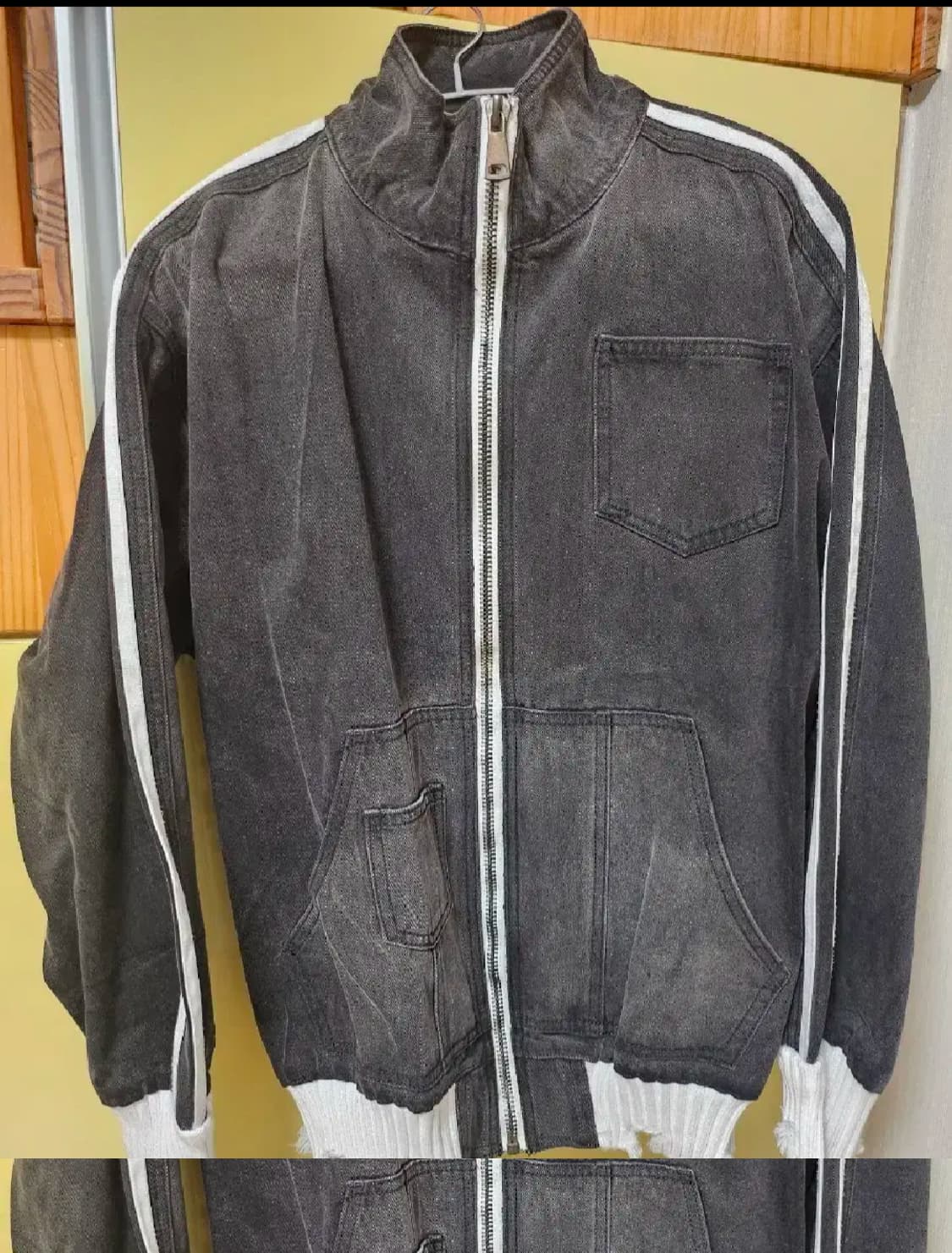 빈티지 워싱 데님 후드 자켓 상품이미지1