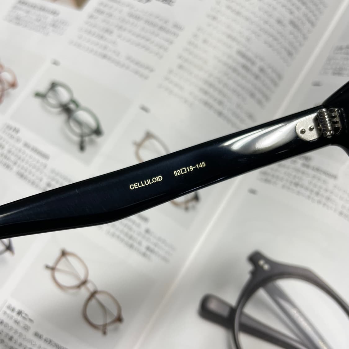 銘品晴夫作 메힌 하루오사쿠 셀룰로이드 일본 뿔테 블랙 안경 상품이미지7