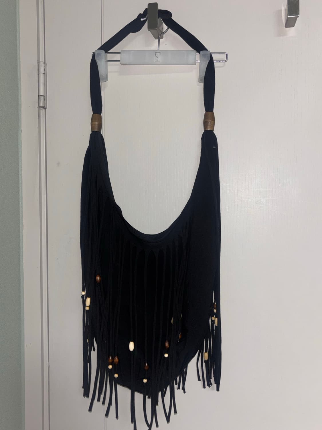 (품절템) 스컬프터 Shaggy Fringe Market Bag Blac 상품이미지6