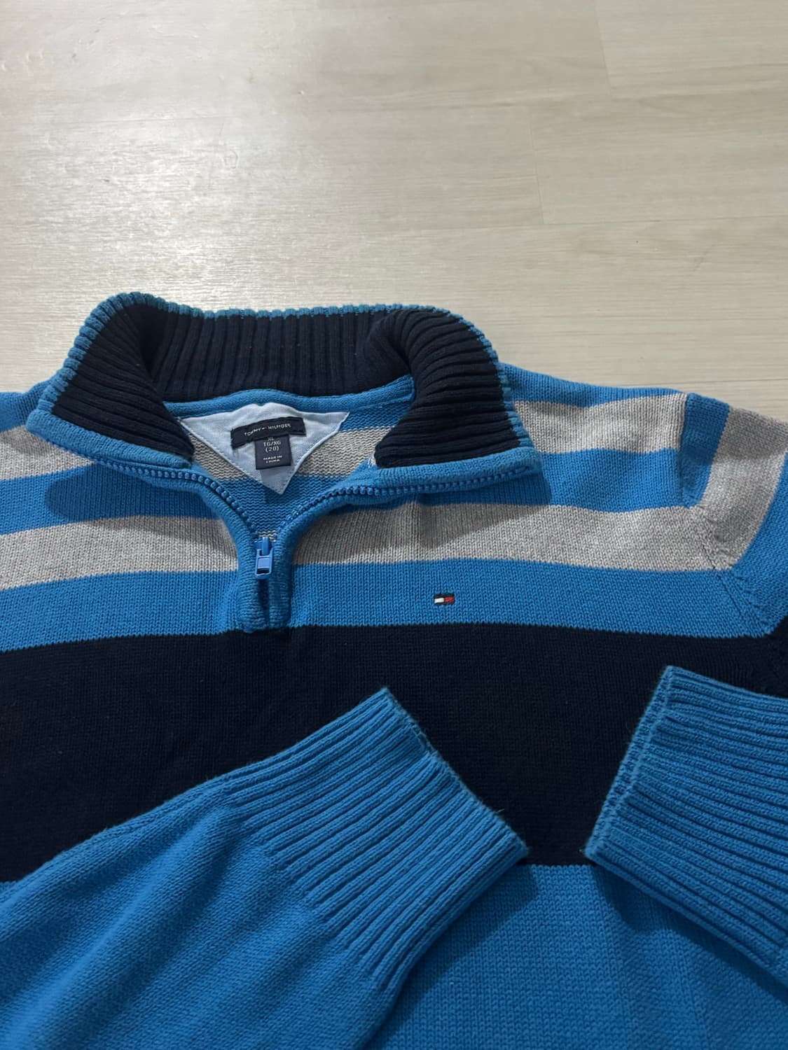 타미힐피거 반집업니트 XL 상품이미지6
