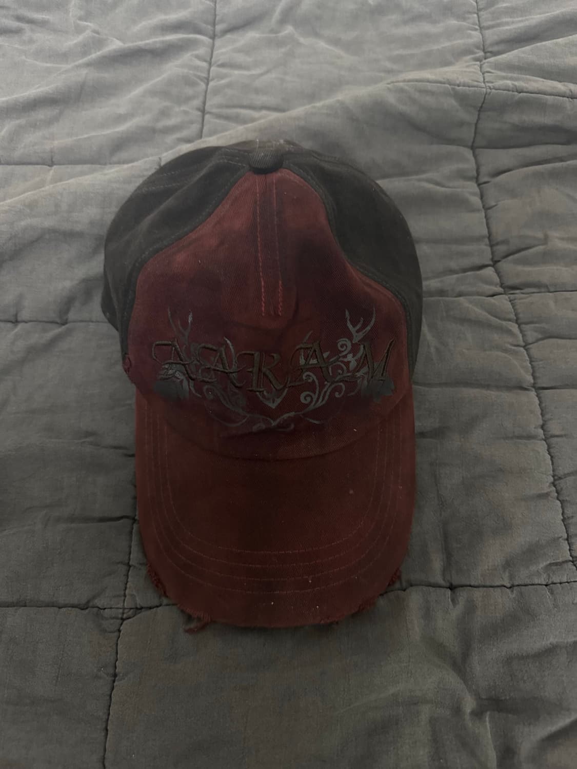아캄 볼캡 VTG Washed Damage Ball Cap (Wine) 상품이미지1