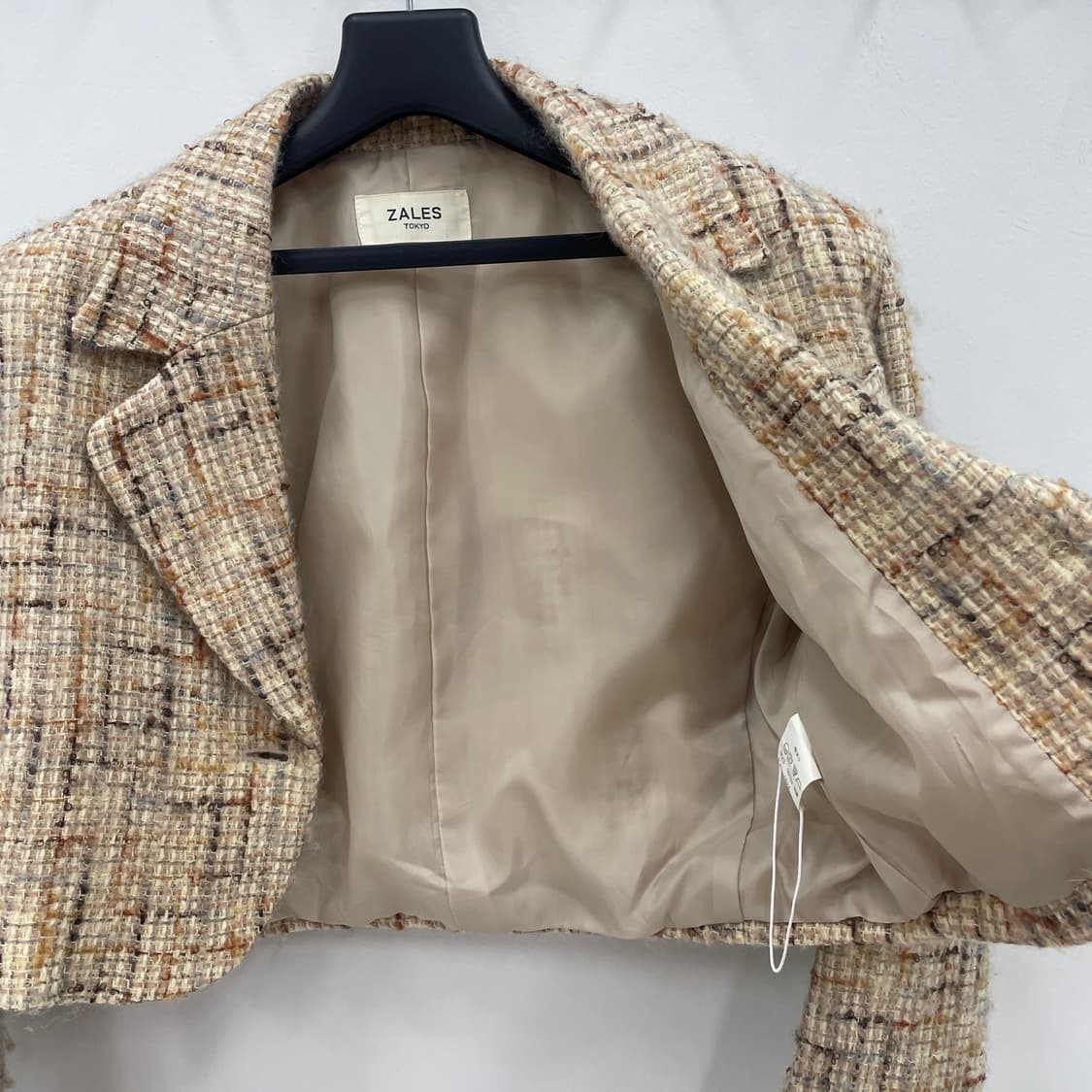 재팬 빈티지 크롭 트위드 자켓 상품이미지3