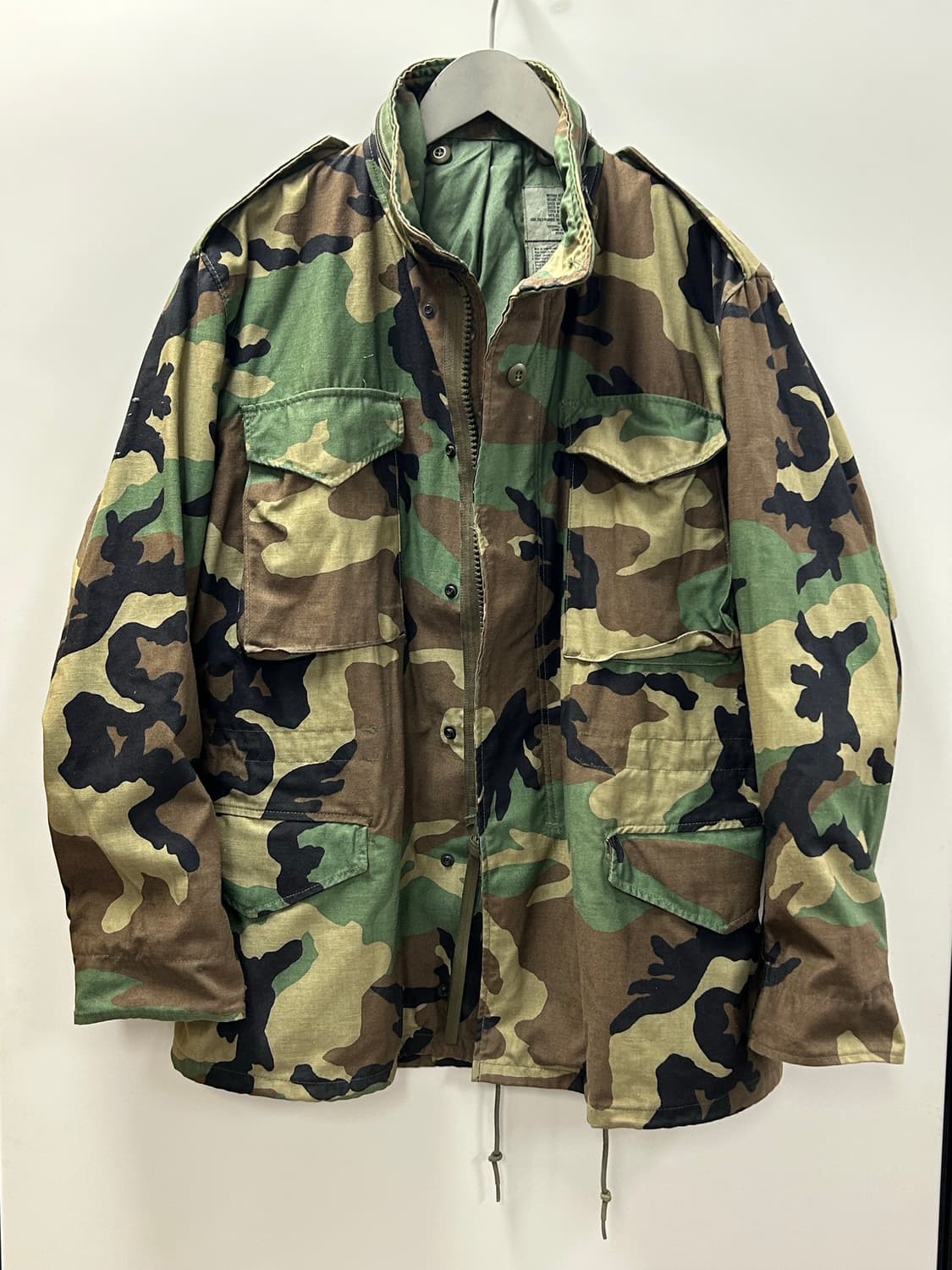90s US Army M65 우드랜드 카모 필드 자켓 상품이미지1