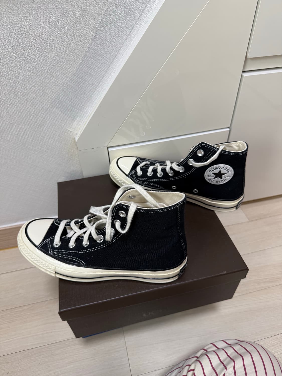 컨버스 척테일러 70 하이 블랙 245 상품이미지5