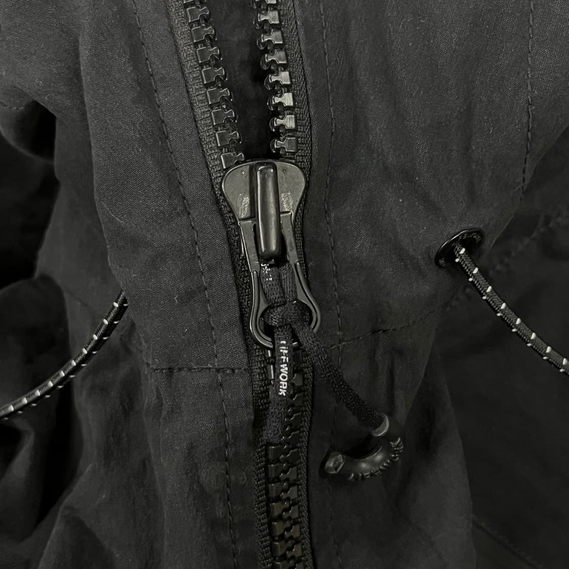 [정품/M] 라이프워크 블랙 바람막이 후드집업 b16 상품이미지9