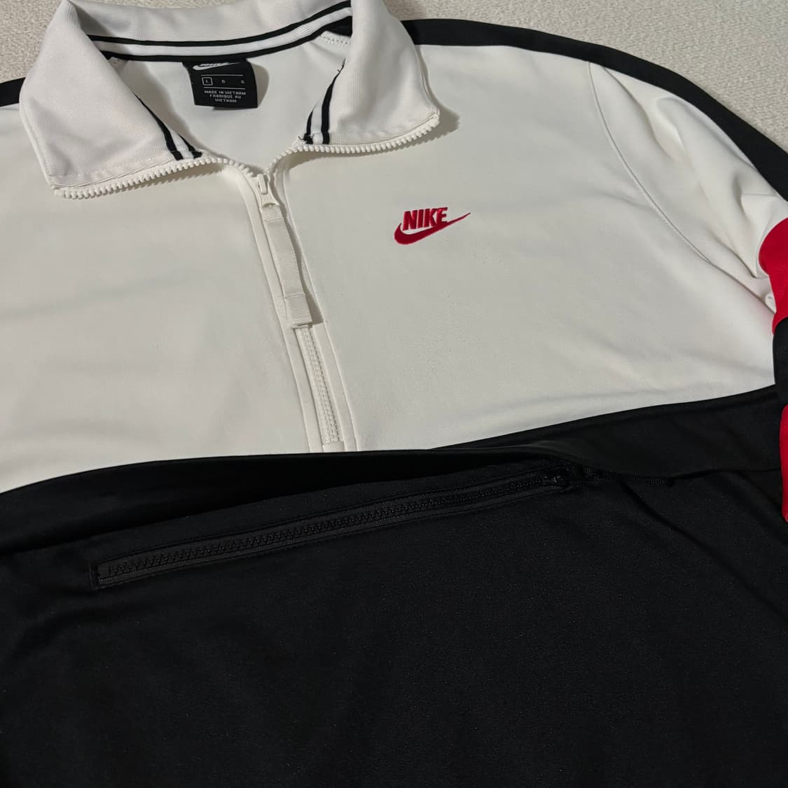 [L] 나이키 검흰 레드 포인트 져지 반집업 상품이미지5