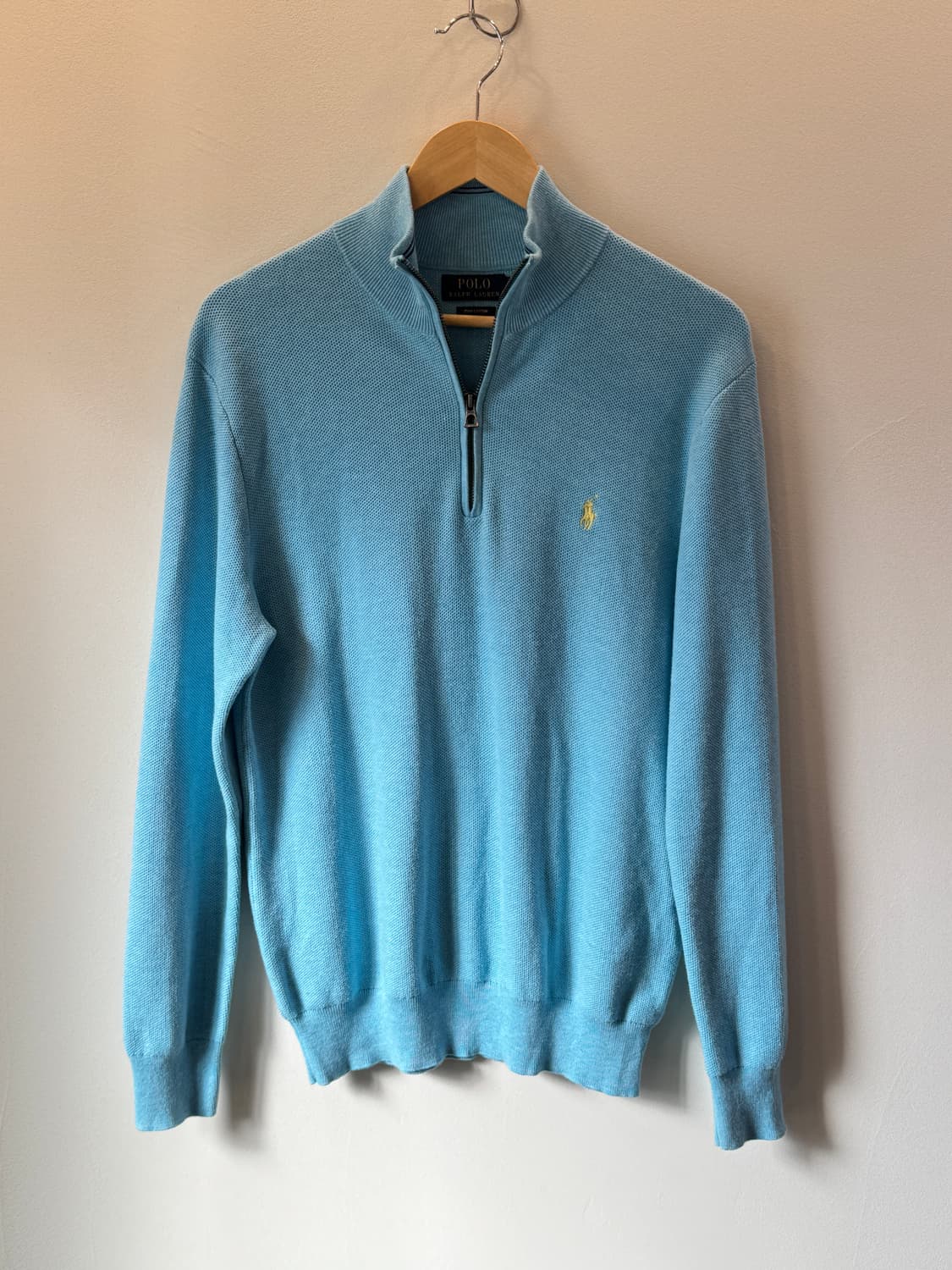 폴로 스카이블루 피마코튼 쿼터집업(T5) 상품이미지1