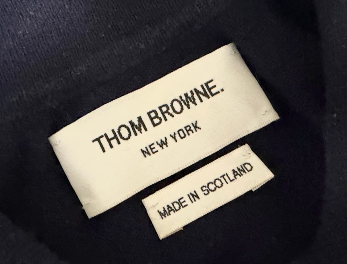 톰브라운 네이비 사선완장 캐시미어 반팔 카라니트  1사이즈. 꼭 구매하실 상품이미지5