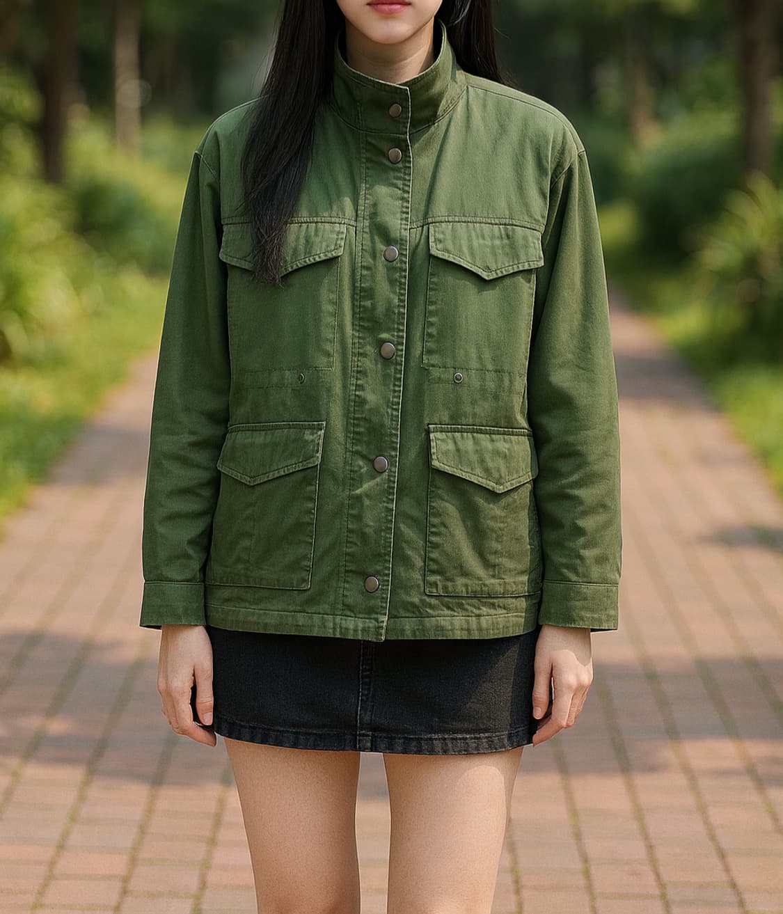 미쏘 MIXXO 코튼 유틸리티 야상 점퍼_S 상품이미지1