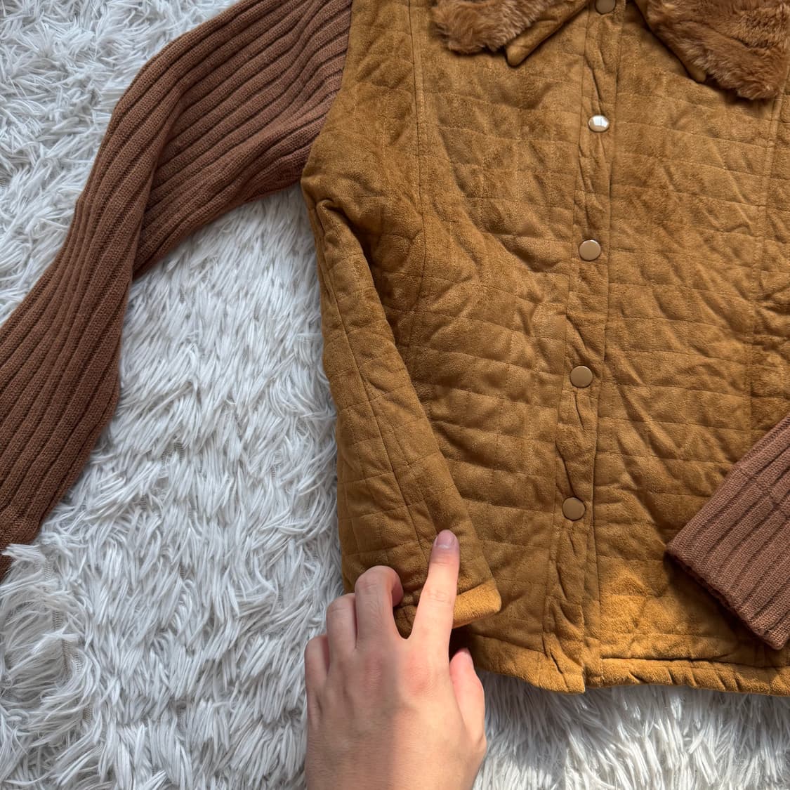 PINION 일본빈티지 y2k 벨벳 자켓 y2k자켓 벨벳자켓 l 42 상품이미지4