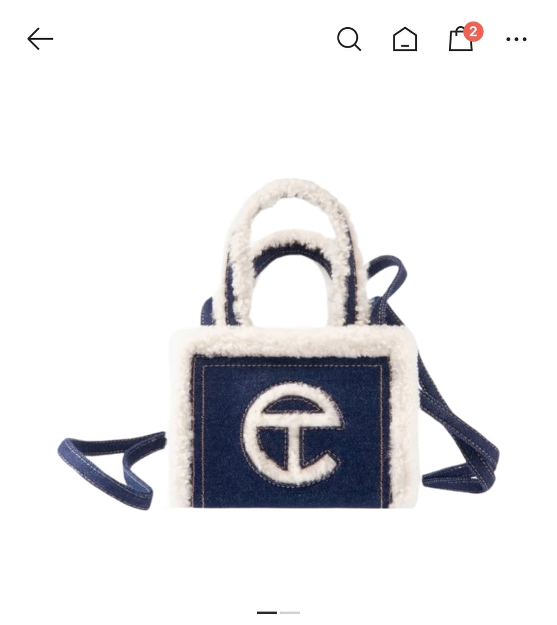 텔파 어그 스몰 쇼핑백 데님 상품이미지1