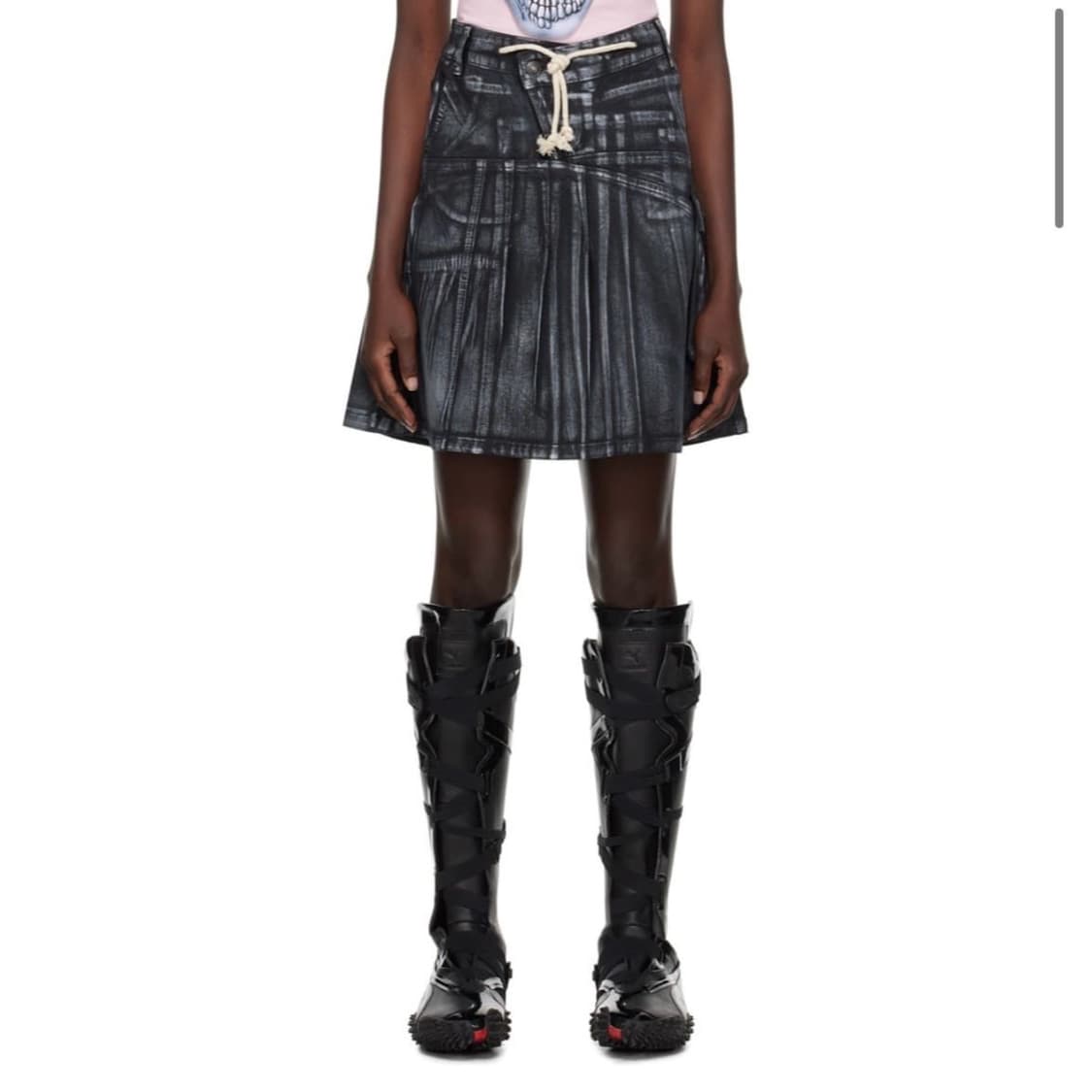 [에스파 윈터 착용] 오토링거 미디 스커트 상품이미지2