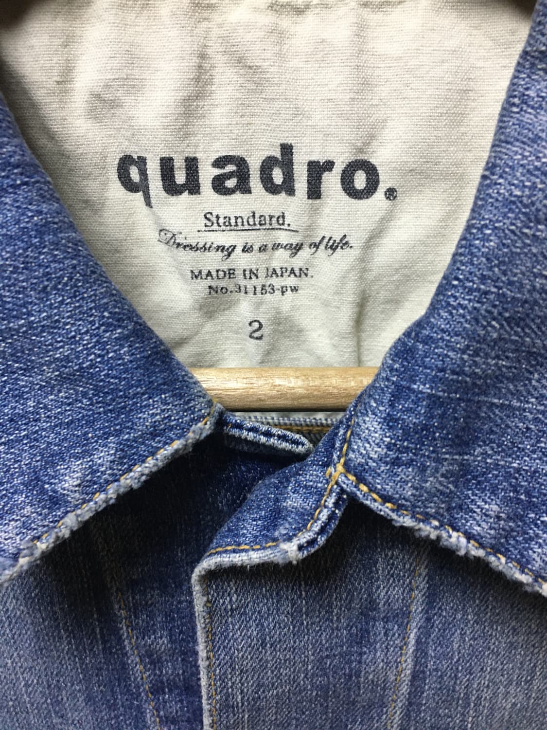 Quadro japan denim jacket 상품이미지3