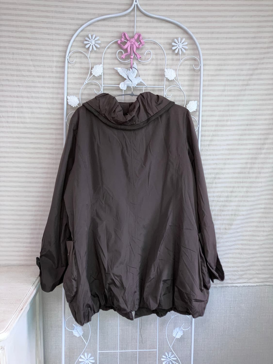 빈티지 여성 브라운 포켓 야상 y2k 스트릿 갸루 펑키 449 상품이미지2