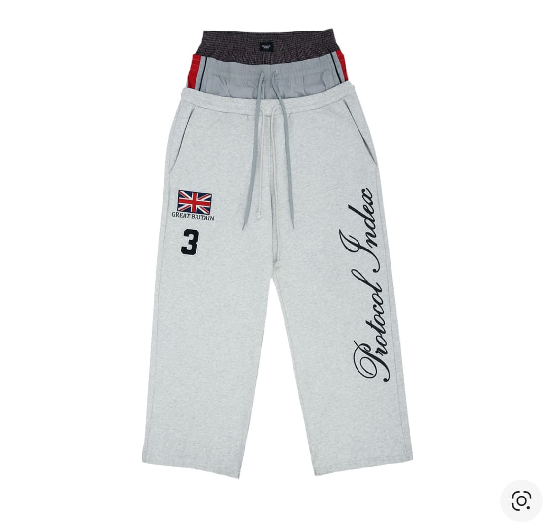 프로토콜 인덱스 3 레이어드 스웨트팬츠. 사이즈 2 상품이미지1