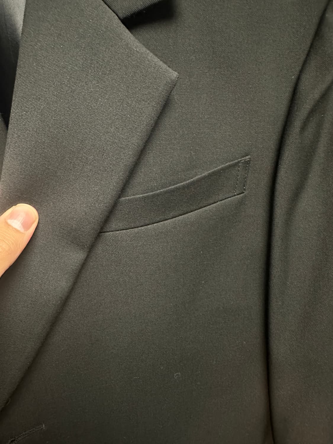 [로파이] 오버핏 2버튼 이지 블레이져 (블랙)  상품이미지5