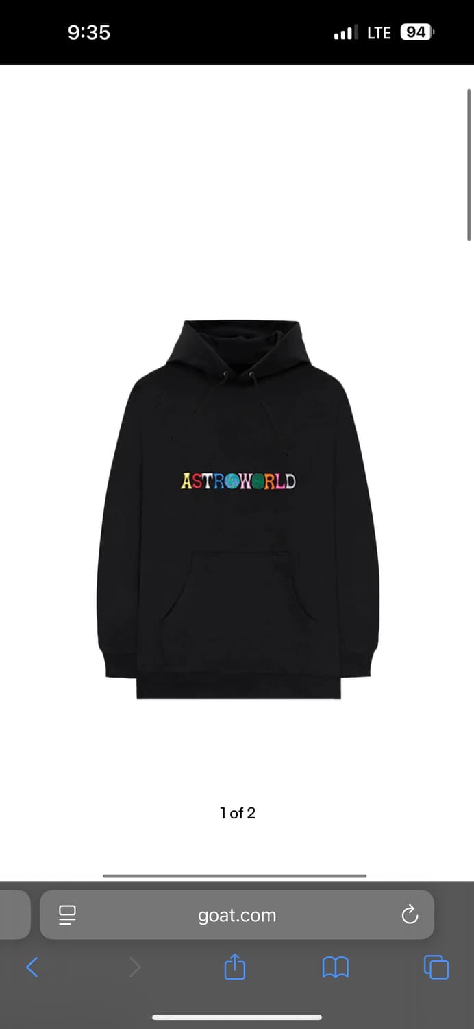 트레비스 스캇 아스트로월드 로고 후디 라지 상품이미지1