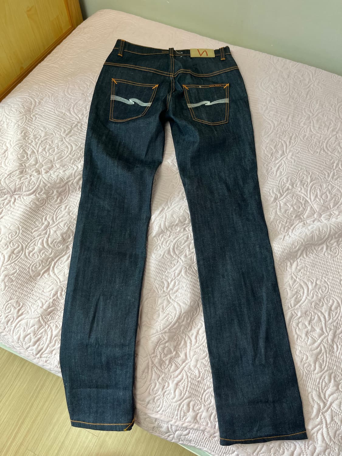 누디진 씬핀 셀비지 데님 생지진 상품이미지7