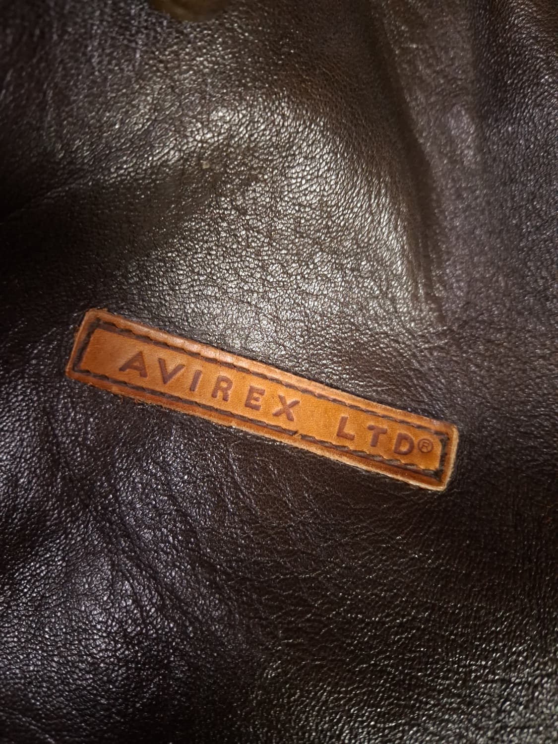 새제품급 90's오리지날 아비렉스 미육군 항공대 A-2 리얼레더 항공자켓 상품이미지7