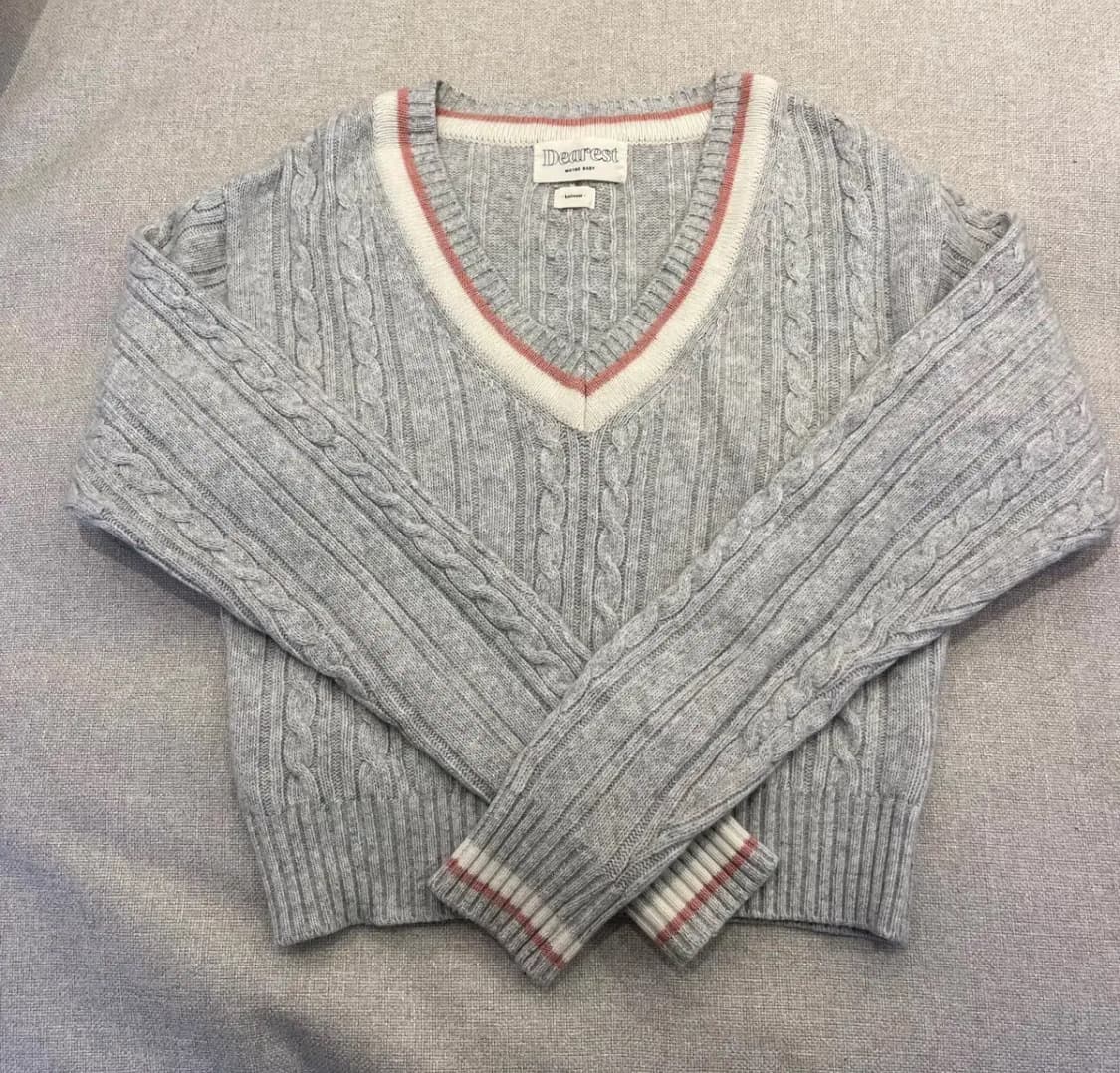 메이비베이비 디어리스트 브이넥 니트 상품이미지3