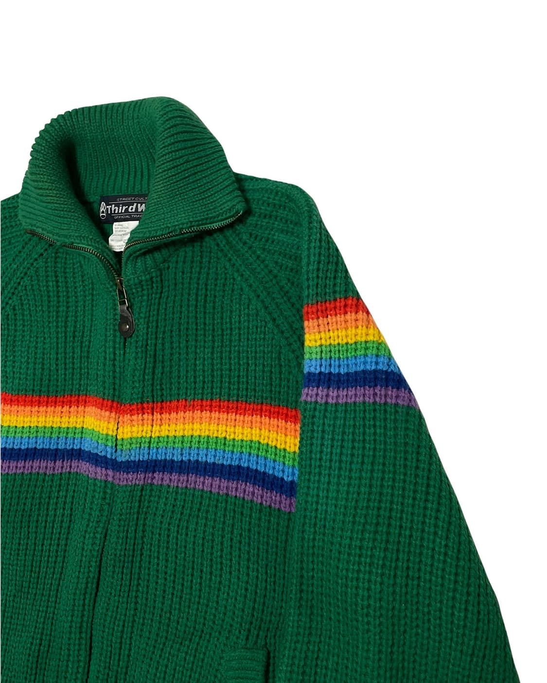Thir wave rainbow knit zip up 상품이미지4