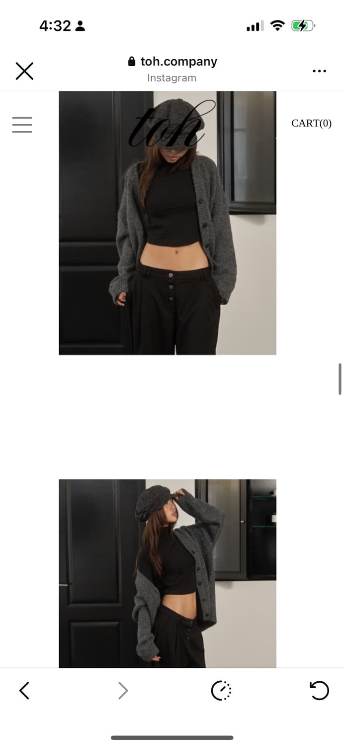 [toh]Foam blacket cardigan vintage black 상품이미지2