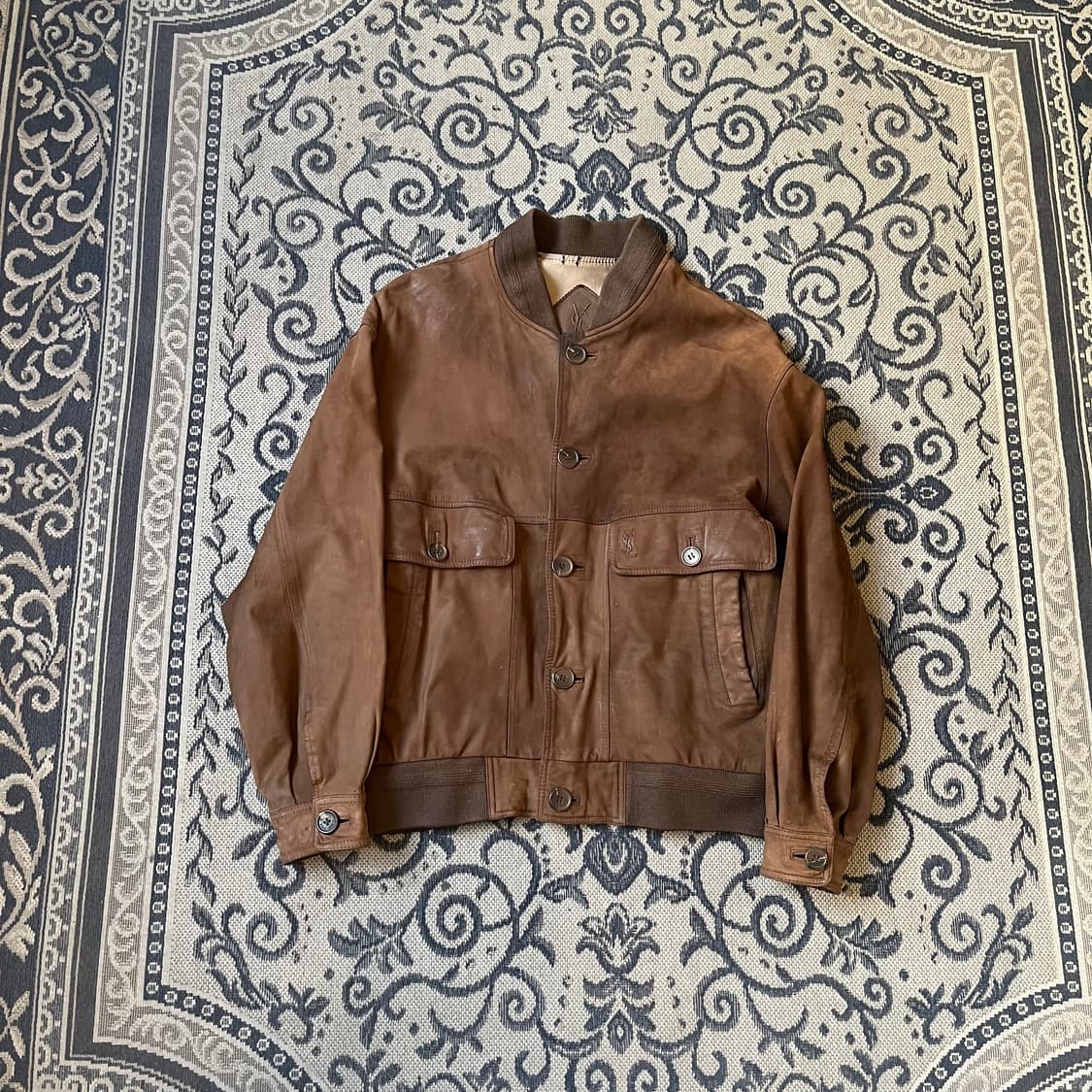 95 입생로랑 레더 자켓/W2526 상품이미지1