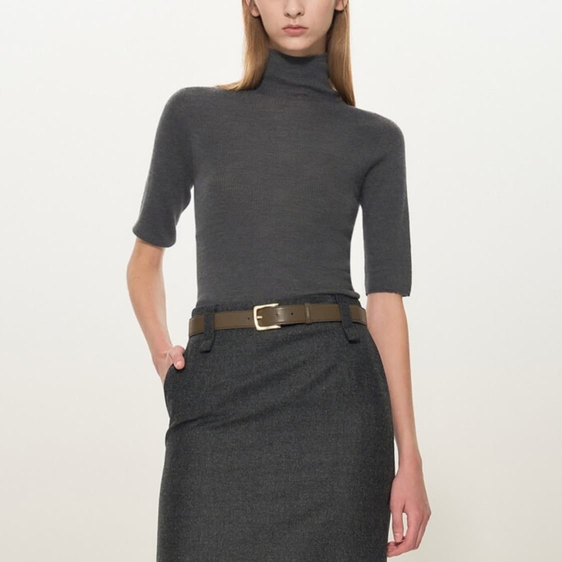 타임 24 램스 울 하이넥 니트 탑 상품이미지1