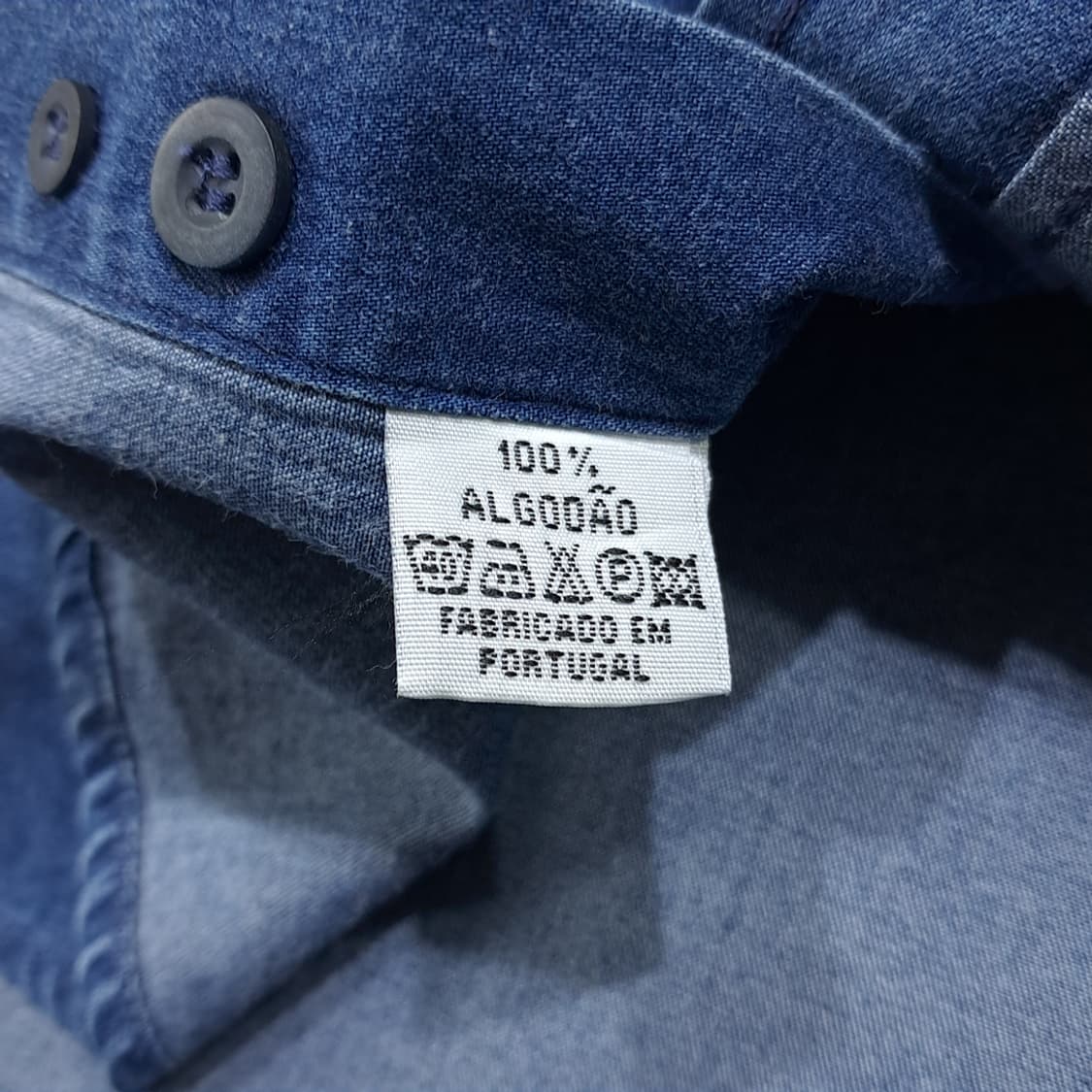 CL374 L 말보로클래식 90s 포르투갈산 인디고 데님셔츠 남방 상품이미지5
