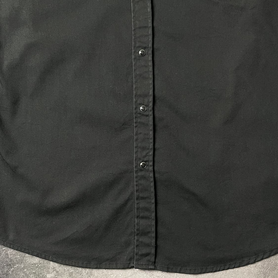 DICKIES 디키즈 빈티지 블랙 스냅버튼 워크 셔츠 A00863 상품이미지4