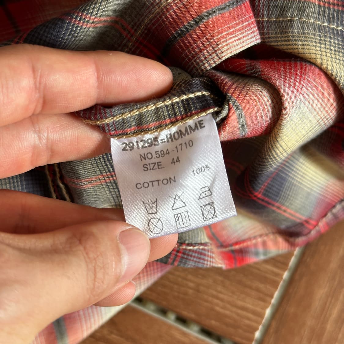 291295=HOMME check western 1/2 shirts 상품이미지9