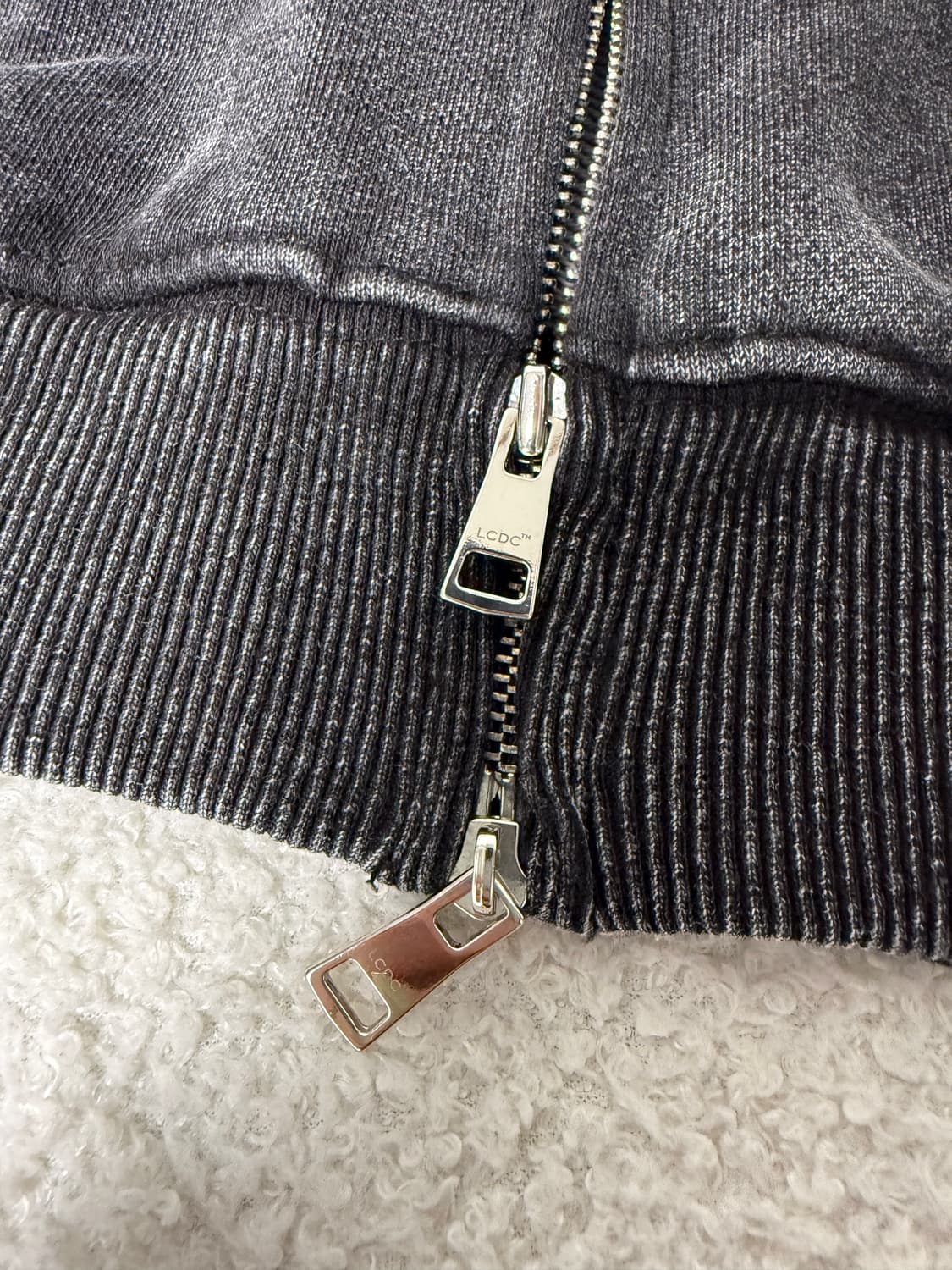 LCDC 워시드 크롭후드집업 상품이미지6