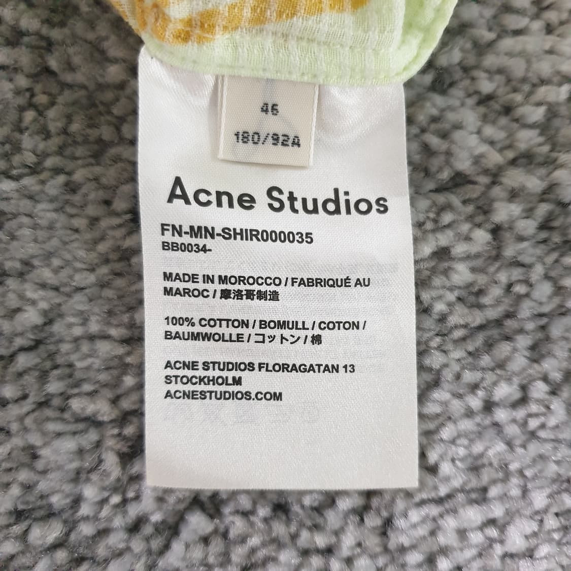 [무료배송] ACNE STUDIOS 패턴 반팔 셔츠 상품이미지3