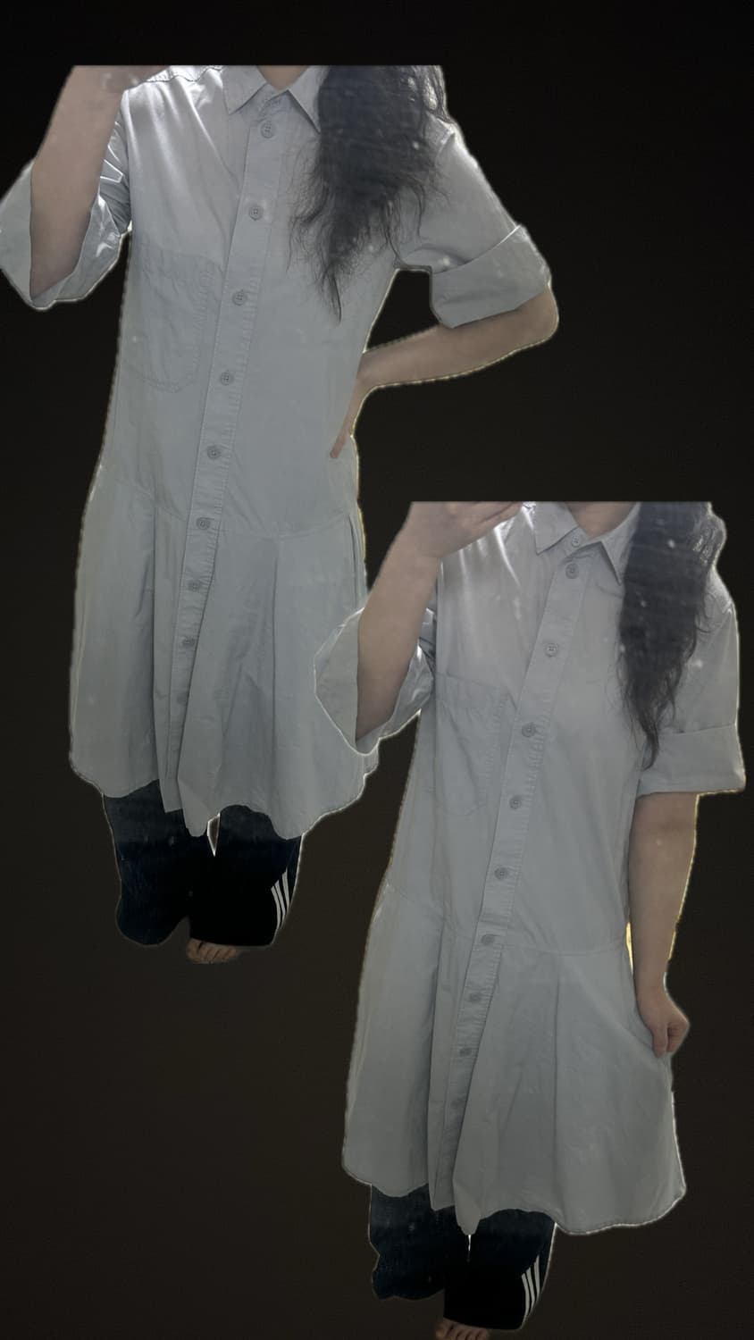 유니클로 셔츠 원피스 상품이미지1