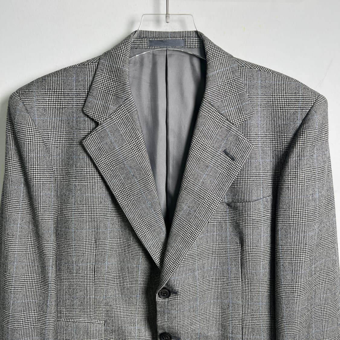 버버리 빈티지 그레이 글렌 체크 울 블레이저 상품이미지3