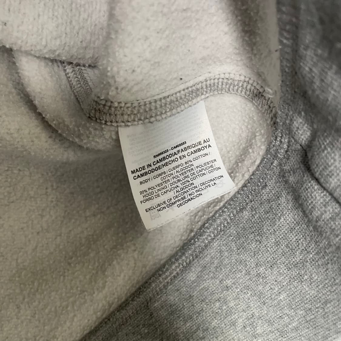 나이키 스우시 미니멀 후드집업 그레이 상품이미지4