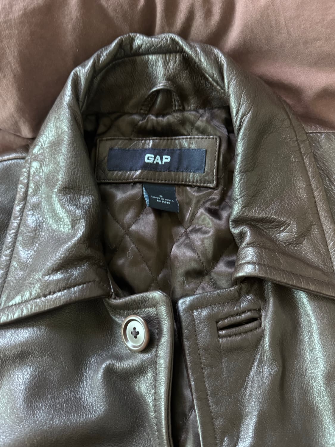 올드갭 레더 카코트 S 상품이미지2