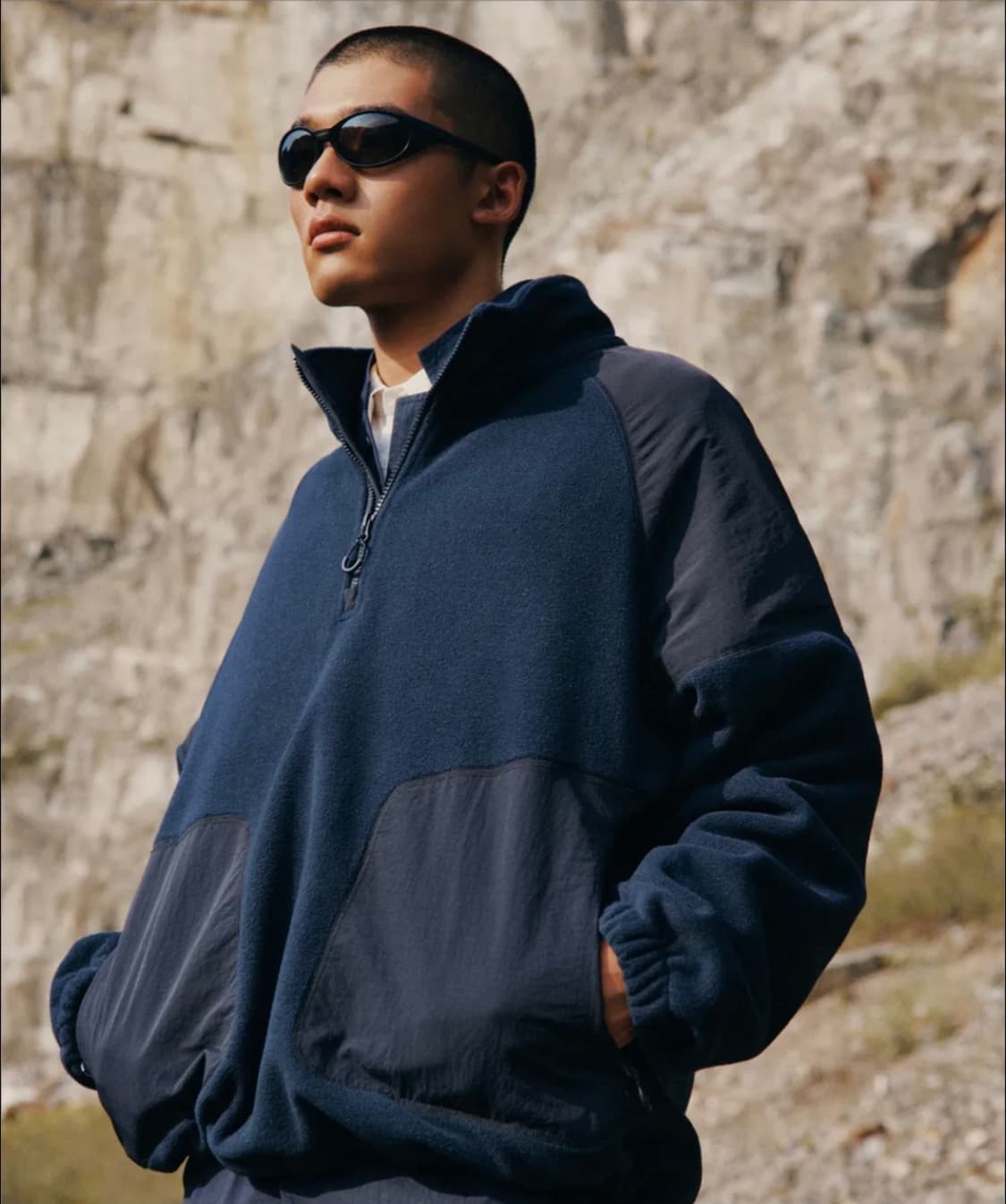 시티 레저 폴라 플리스 벨티드 팬츠 [네이비] 상품이미지2