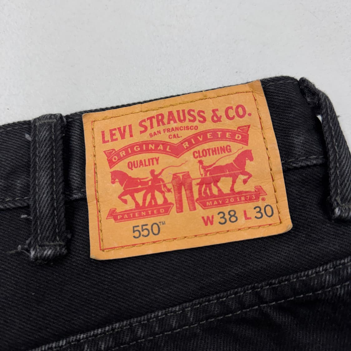 리바이스 550 흑청 배기핏 데님팬츠 상품이미지7