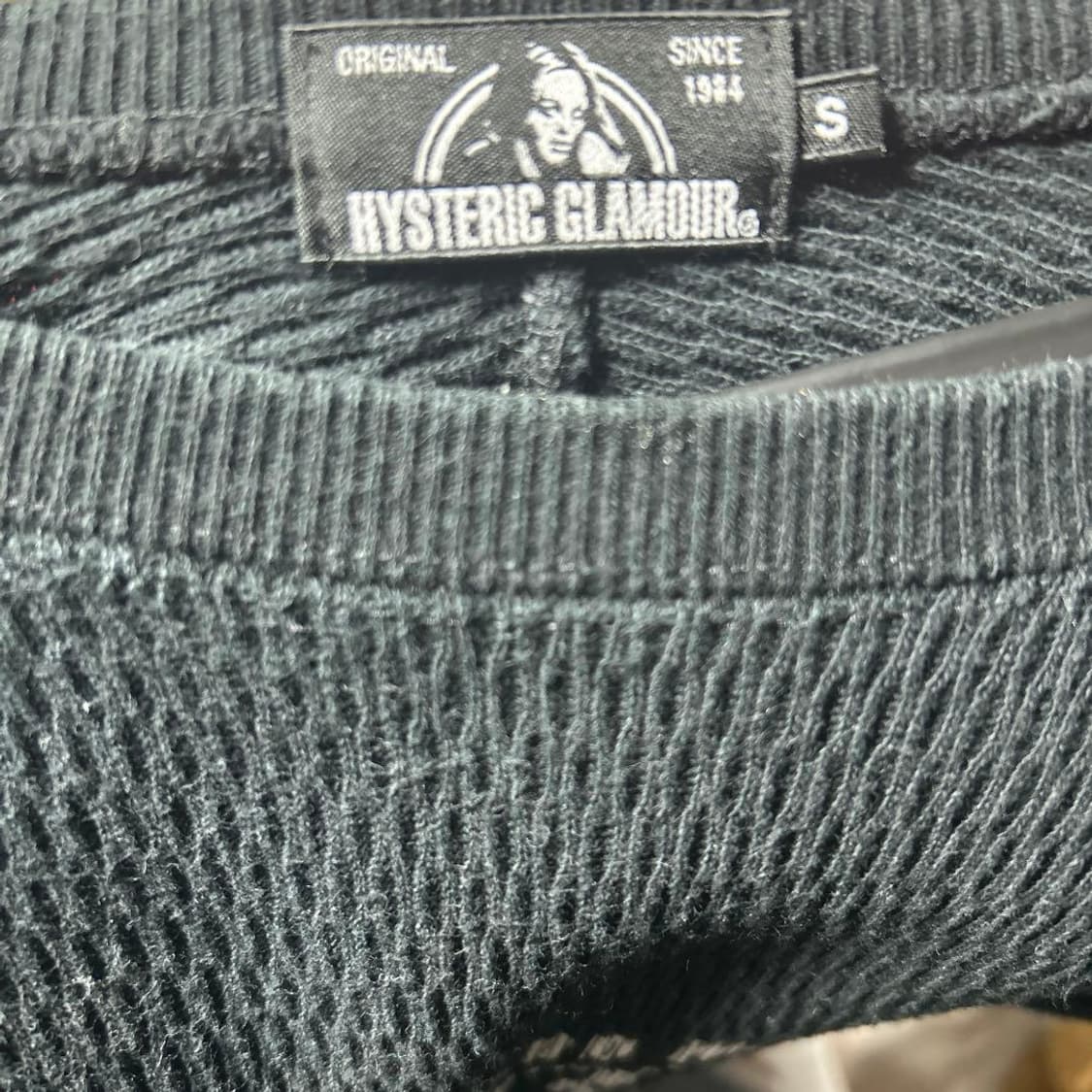 히스테릭 글래머 데빌 걸 프린트 와플 니트 상품이미지3