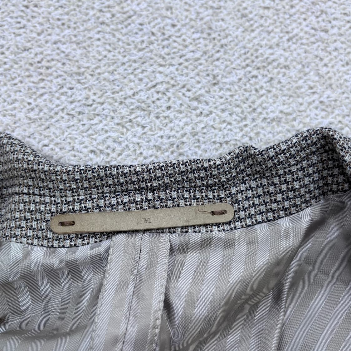실측확인 자라 남성 패턴 블레이저 자켓 0625E 상품이미지3