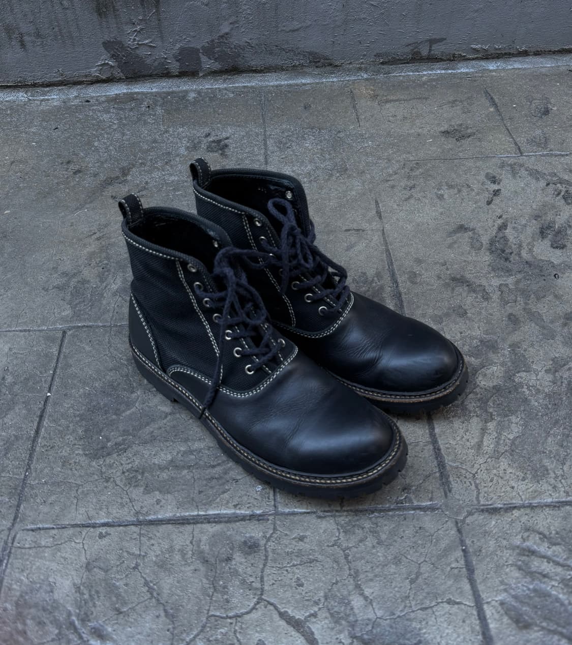 꼼데가르송 옴므 스티치 이중 도킹 부츠 상품이미지1