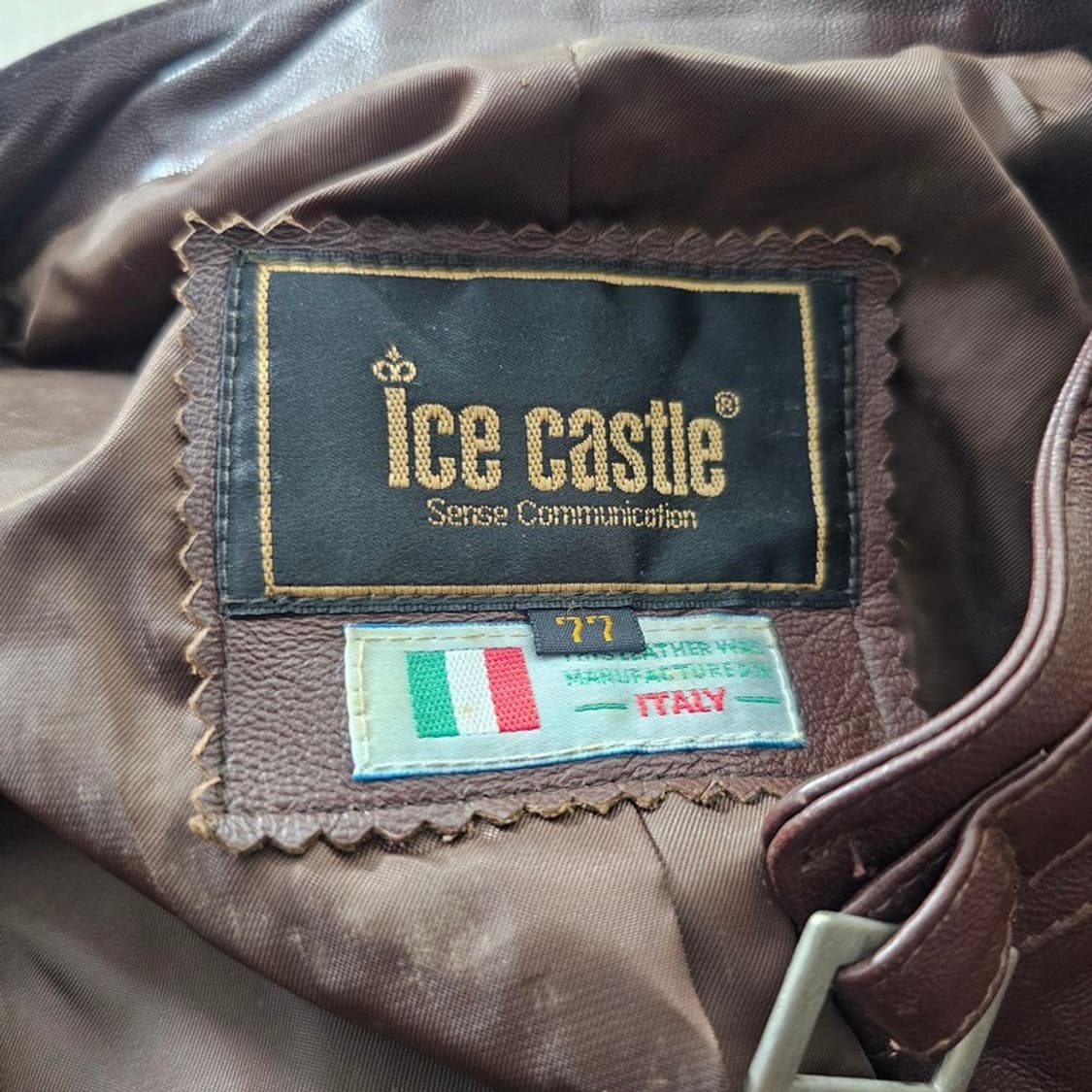 ICE CASTLE 브라운 양가죽 자켓 77 상품이미지5