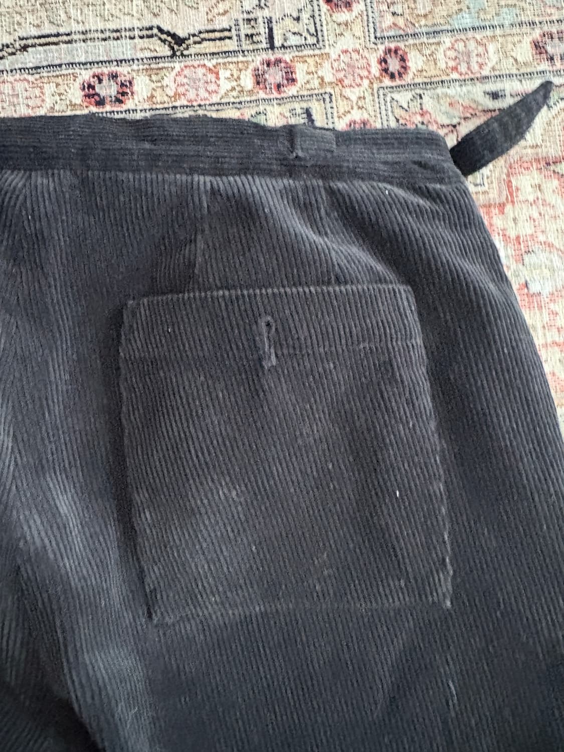 헤리티지플로스 코듀로이 바지 블랙 상품이미지4