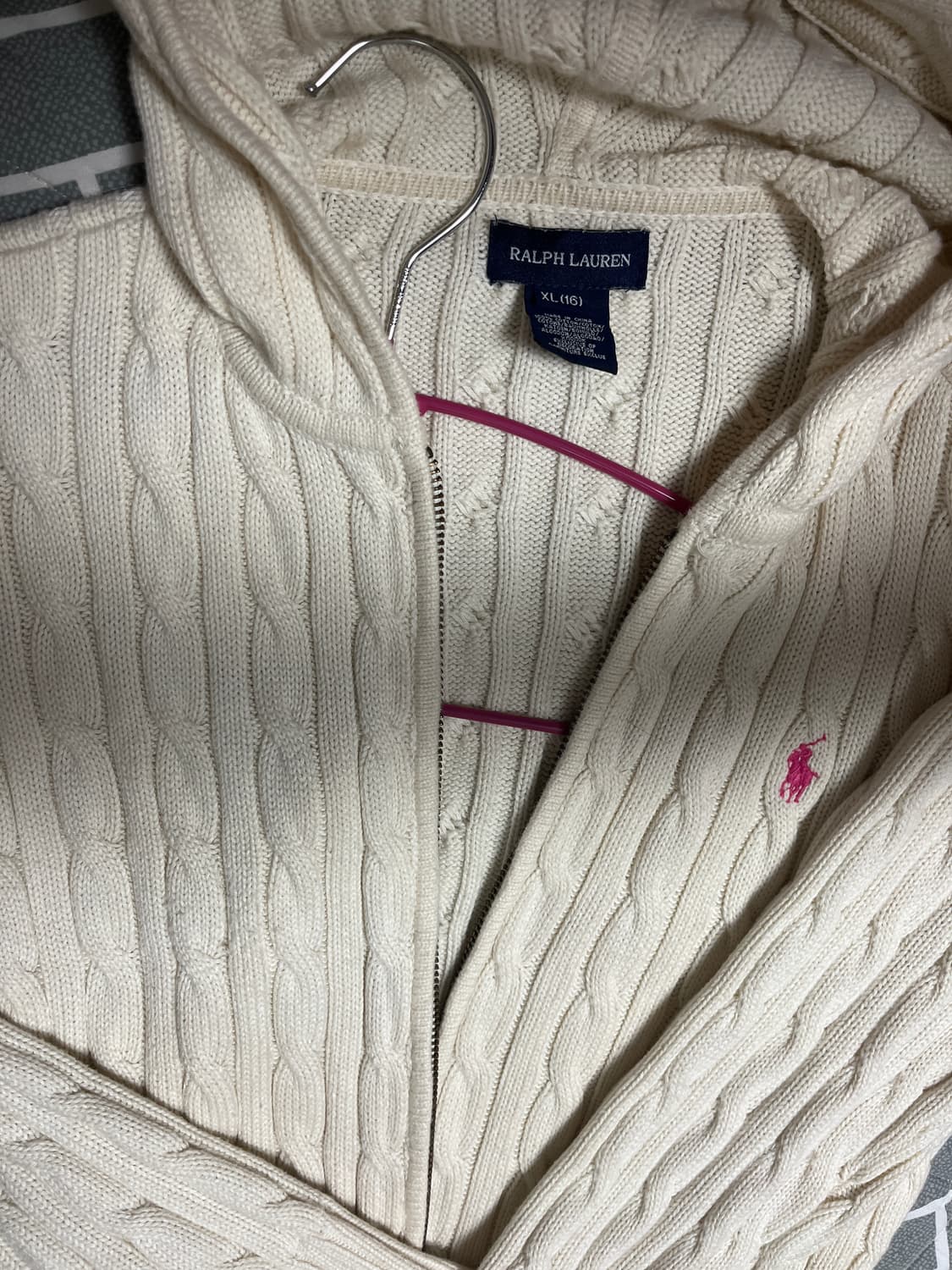 폴로 니트 후드집업(키즈추정)) 상품이미지4