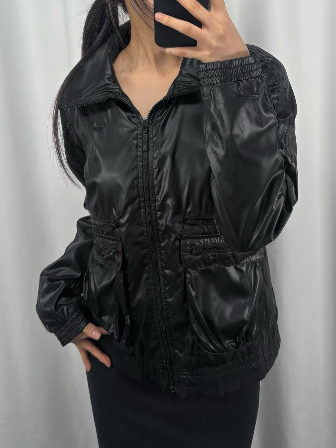 아디다스 포켓 블랙 바람막이  상품이미지3